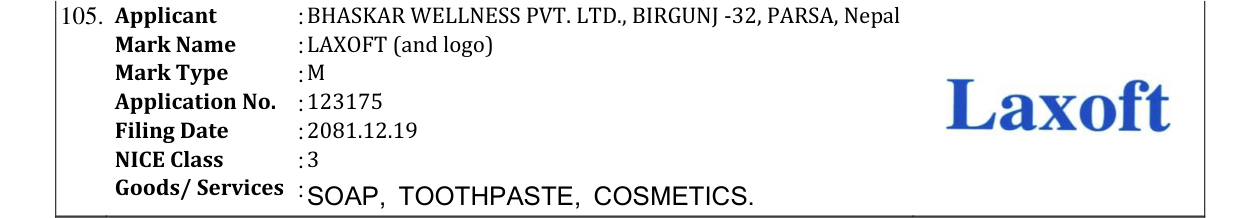 Original bulletin entry for LAXOFT (and logo)