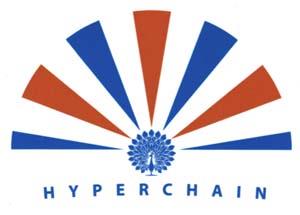 HYPERCHAIN (and logo) trademark logo