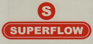 S SUPER FLOW (and logo) trademark logo