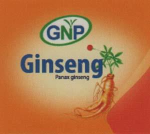 GNP GINSENG (and logo) trademark logo