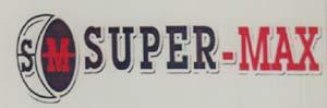 SM SUPER-MAX (and logo) trademark logo