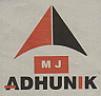 MJ ADHUNIK (and logo) trademark logo