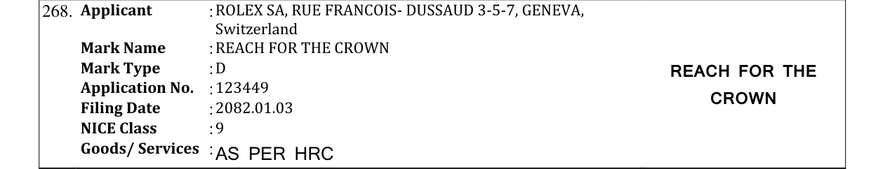 Original bulletin entry for REACH FOR THE CROWN