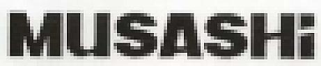 MUSASHi (and logo) trademark logo