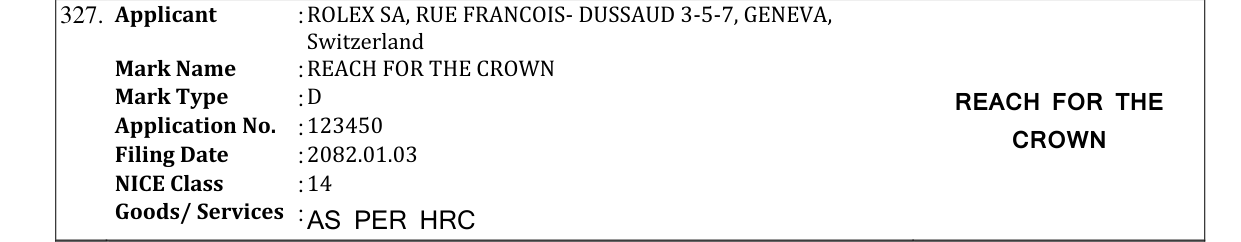 Original bulletin entry for REACH FOR THE CROWN