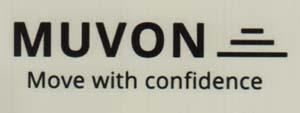 MUVON (and logo) trademark logo
